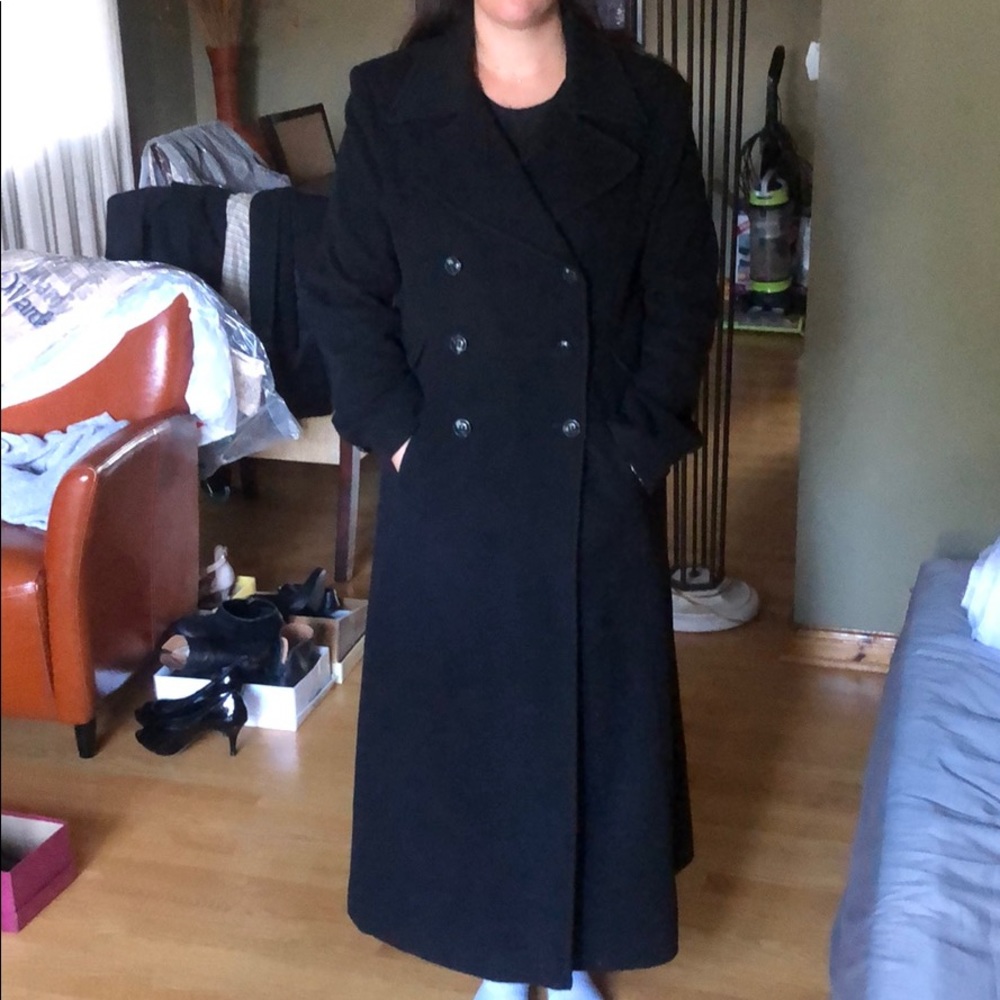 Black Long Pea coat